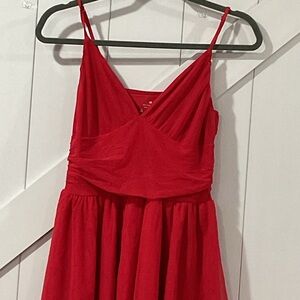 Essentials Red Mini Dress